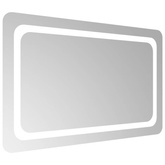 vidaXL Lustro łazienkowe z LED, 80x50 cm
