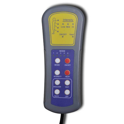 vidaXL Rozkładany leżak masujący, czarny, sztuczna skóra