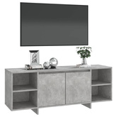 vidaXL Szafka pod TV, szarość betonu, 130x35x50 cm