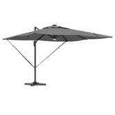 Parasol Roma Antracyt 286 x 284 x 270 cm Aluminium i Poliester