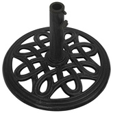 Podstawa pod parasol, czarna, 44x44x32 cm, żeliwo