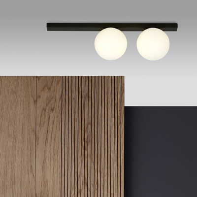 Lampa sufitowa FIT 2 BLACK/OPAL