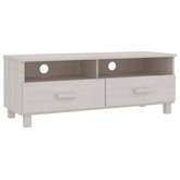 vidaXL Szafka pod TV HAMAR, biała, 106x40x40 cm, lite drewno sosnowe