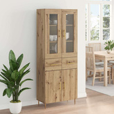 Highboard 2 szt. Dąb rzemieślniczy 69,5 x 34 x 180 cm