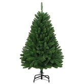 Sztuczna choinka zawiasowa ze stojakiem, zielona, 120 cm