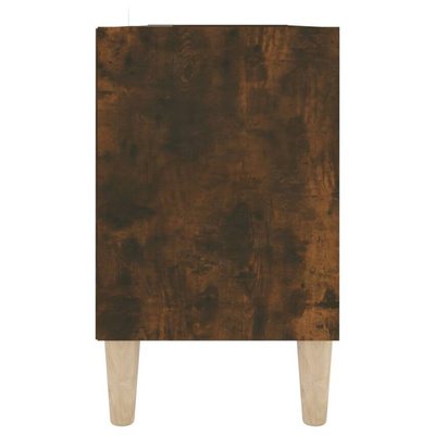 vidaXL Szafka pod TV, drewniane nóżki, przydymiony dąb, 103,5x30x50 cm