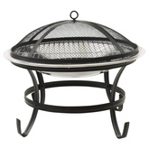 vidaXL Palenisko i grill 2-w-1, z pogrzebaczem, 56x56x49 cm, stal