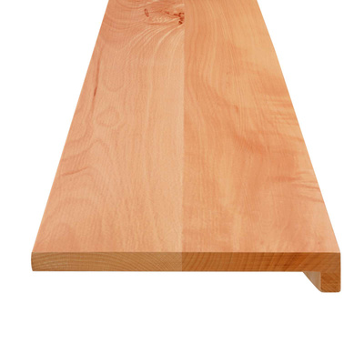 Nakładki na schody 2 szt. 120 x 30 x 2 cm Lakier Drewno bukowe