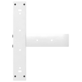 Nogi do stołu jadalnego w kształcie litery T 2 szt. Białe 50x35x(72-73) cm Stal