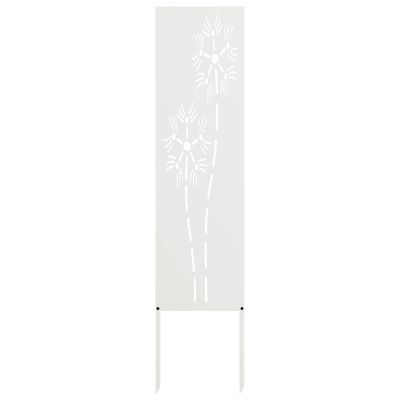 Ekran zapewniający prywatność w ogrodzie Biały 32 x 140 cm
