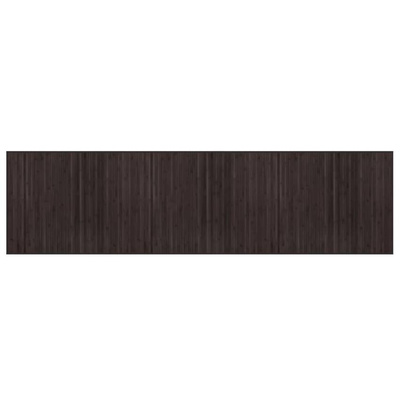 vidaXL Dywan prostokątny, ciemnobrązowy, 80x300 cm, bambusowy