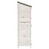 Shed ogrodowy Biały 59,5 x 56 x 176,5 cm Drewno Świerkowe