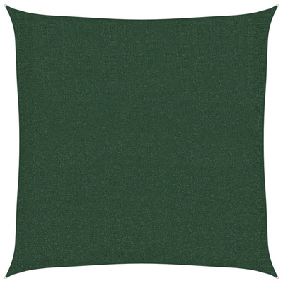 Żagiel przeciwsłoneczny, 160g/m?, ciemnozielony, 2,5x2,5m, HDPE