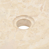 40 x 12 cm, marmurowa, kremowa Umywalka,