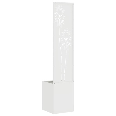 Ekran zapewniający prywatność w ogrodzie Biały 32 x 150 cm