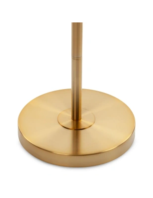 Lampa podłogowa LEONA szara E27 100W złota