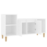 vidaXL Szafka pod TV, biała, 100x35x55 cm, materiał drewnopochodny model standard