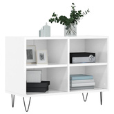 vidaXL Szafka pod TV, biała, wysoki połysk, 69,5x30x50 cm