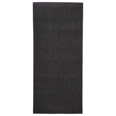 vidaXL Dywanik, naturalny sizal, 66x150 cm, czarny