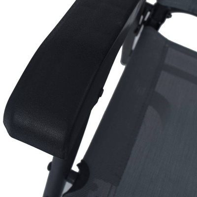 vidaXL Składane krzesła ogrodowe, 2 szt., tworzywo textilene, szare