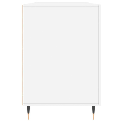 Biurko, białe, 140x50x75 cm, materiał drewnopochodny vidaXL