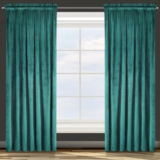 Zasłona Rosa ciemnoturkusowa 140x270 model standard