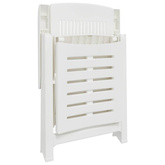 vidaXL Leżak, biały, plastik