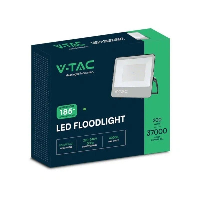 Naświetlacz V-TAC 200W 6500K 185lm/W 37000lm 5 lat gwarancji
