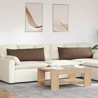 Poduszki na sofę 2 pcs Brązowy 120 x 40 cm tkanina