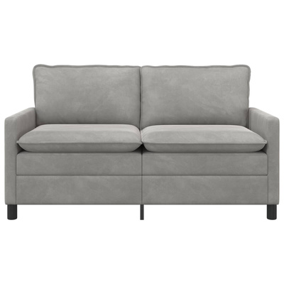 Sofa jasnoszary 156 x 81 x 87,5 cm Welur