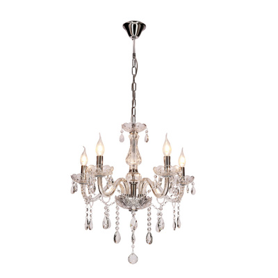 Cristallo lampa wisząca chromowy 5x40W E14 transparentny  35-30313