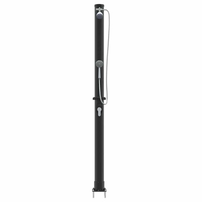 Prysznic słoneczny na świeżym powietrzu Czarny 217 cm