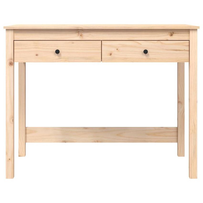vidaXL Biurko z szufladami, 100x50x78 cm, lite drewno sosnowe