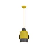 Lampa wisząca żółta/szara E27 Falun Ledea 50101149