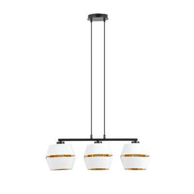 Lampa wisząca  MALIA 3 WHITE/GOLD