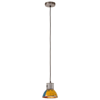 Industrialna lampa wisząca, 25 W, kolorowa, okrągła, 17 cm, E27