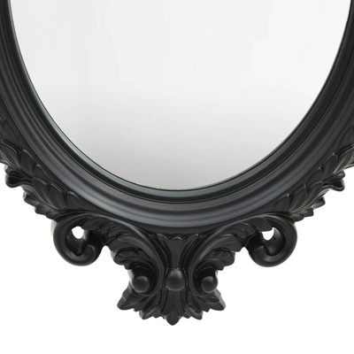 vidaXL Lustro ścienne w ozdobnej ramie, 56x76 cm, czarne