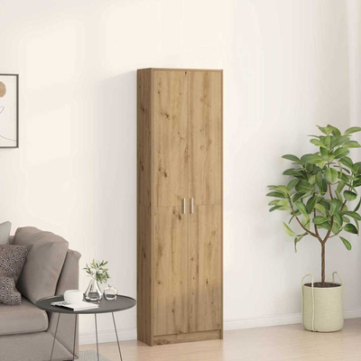 Garderoba z półką z drzwiami Dąb rzemieślniczy 55 x 25 x 189 cm