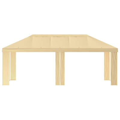 Pokrycie altany 6 x 3 m kremowy Poliester 190 gsm