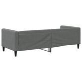 Sofa z funkcją spania, ciemnoszara, 80x200 cm, obita tkaniną