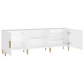 vidaXL Szafka pod TV, biała, 150x30x50 cm, materiał drewnopochodny wariant 5