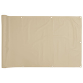 Parawan balkonowy z tkaniny oxford 75x400 cm beż