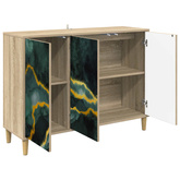 Bufet WIJHE Sonoma 102 x 33 x 75 cm Drewno inżynieryjne