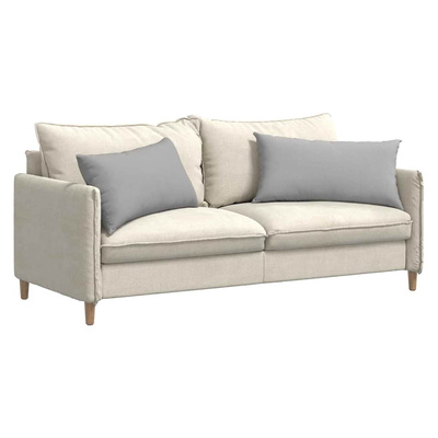 Poduszki na sofę 2 pcs Szary chmur 80 x 40 cm tkanina