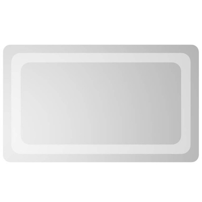 vidaXL Lustro łazienkowe z LED, 50x30 cm