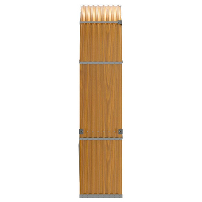 Stojak na drewno, wygląd drewna, 120x45x210 cm, stal galwanizowana
