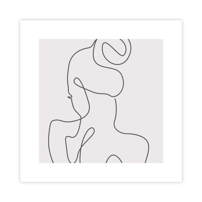 One Line Art VII Plakat : Rozmiar - 30x30 cm