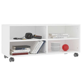 vidaXL Szafka pod TV, biała, 90x35x35 cm, materiał drewnopochodny