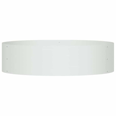 Pierścień doniczki 5 pcs Biały 80 x 80 x 20 cm Stal zimnogięta