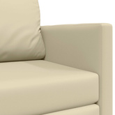 Sofa Bed Kremowy 124 x 71 x 78 cm Sztuczna skóra